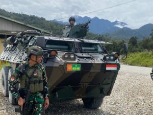 TNI Memperkuat Pengamanan di PT Freeport Pasca Serangan KKB, Panser Anoa Disiagakan